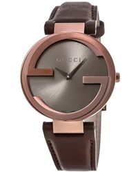Gucci - Ya133309 Interlocking G Dial Ladies Watch - Lyst