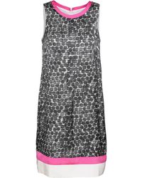 Conquista - A-lijn Mouwloze Jurk Met Print - Lyst