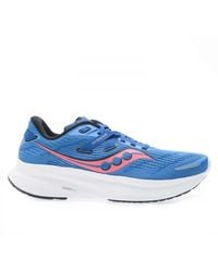 Saucony - Guide 16 Damestrainers In Blauw-wit - Lyst