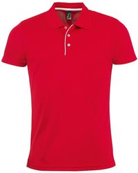 Sol's - Performer Short Sleeve Pique Polo Shirt - Lyst