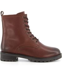 Dune - Prestin Lace-Up Leather Boots - Lyst