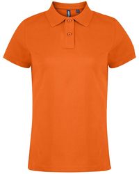 Asquith & Fox - Ladies Plain Short Sleeve Polo Shirt - Lyst