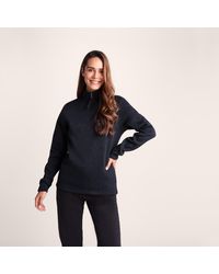 TOG24 - Pearson Knitlook Fleece Zipneck Dark Marl - Lyst