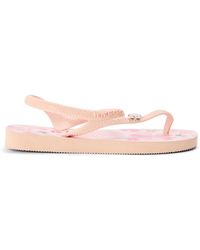 Havaianas - Floral Patterned Thong Toe Flip Flops - Lyst