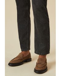 Faith - Suede Chunky Penny Loafer - Lyst
