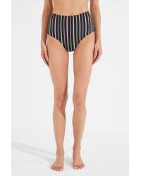 Penti - High-Waist Striped Hipster Bikini Bottoms - Lyst