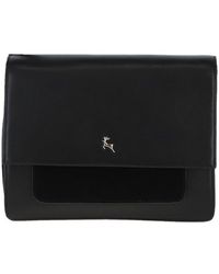 Ashwood Leather - 'Fabrizia' Two Sections Shoulder Bag - Lyst