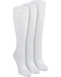 Sock Snob - Ladies 3 Pack Knee High 100% Cotton Soft Breathable Socks - Lyst
