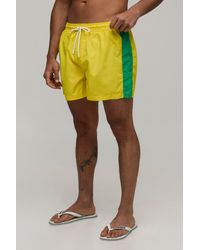 BoohooMAN - Side Stripe Mid Length Swim Short - Lyst
