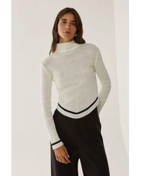 Hiccup - Slim Fit Half Turtleneck Cropped Sweater - Lyst