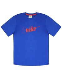 Nike - Logo Short Sleeve Crew Neck T-Shirt 692359 401 Cotton - Lyst