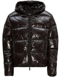 DSquared² - Patch Logo Shiny Down Jacket - Lyst