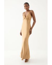 MissPap - Knot Detail Strappy Bridesmaid Dress - Lyst