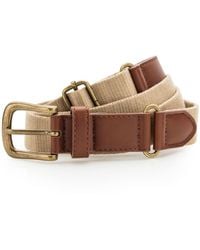 Asquith & Fox - Faux Leather And Canvas Belt - Lyst