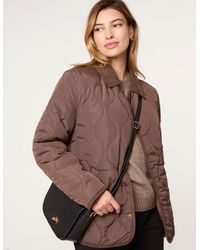 Blue Vanilla - Quilted Cord Collar Coat - Lyst
