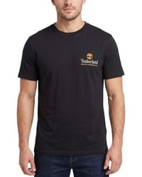 Timberland - T Shirts Illustrated Tree Logo Crew Neck Pullover Summer Top New - Lyst