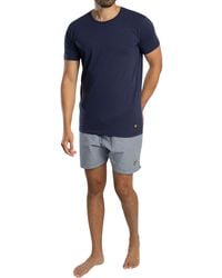 Lyle & Scott - And Lounge Sets Shorts T-Shirt Sleepwear Half Pant Sport New Set - Lyst