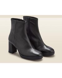 Sosandar - Naomi Leather Block Heel Platform Ankle Boot - Lyst