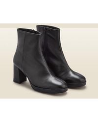 Sosandar - Naomi Leather Block Heel Platform Ankle Boot - Lyst