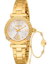 Just Cavalli - Jc1L332M0055 Ladies Curiosa Watch And Bracelet Gift Set - Lyst