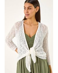 Roman - Light Weight Stitch Shrug - Lyst