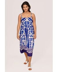 Lipsy - Floral Sleeveless Dress Viscose - Lyst