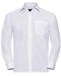 Russell - Collection Poplin Easy-Care Long-Sleeved Formal Shirt - Lyst