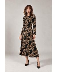 James Lakeland - Long-Sleeve Floral Midi Dress - Lyst