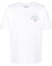 Casablancabrand - For The Peace Katoenen T-shirt Met Print In Wit - Lyst