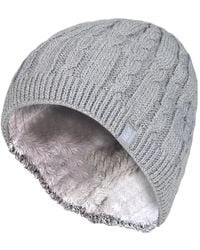 Heat Holders - Ribbed Cable Knit Fleece Lined Thermal Knitted Beanie Hat - Lyst
