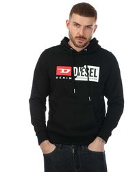DIESEL - "S-Girk Cuty Felpa" Kapuzenpullover Für Herren - Lyst