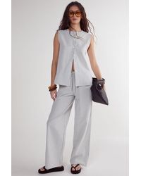 Nasty Gal - Stripe Straight Leg Pant - Lyst