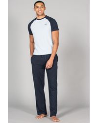 Tokyo Laundry - Cotton 2-Piece Short Sleeve Raglan Top And Jersey Bottoms Loungewear Set - Lyst