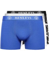 Henleys - Henline 3Pk Boxer Shorts - Lyst