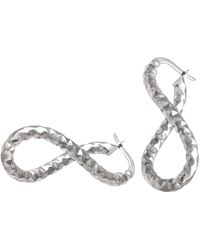 DIAMANT L'ÉTERNEL - 9ct Witgouden Diamantgeslepen Ovale Oorringen - Lyst