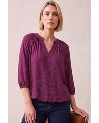 Roman - Polka Dot Raglan Top - Lyst