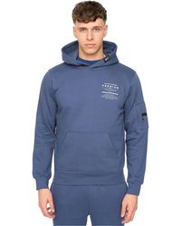 Duck and Cover - Rayland Cotton Blend Hoodie (Denim) - Lyst