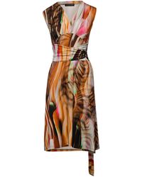 Conquista - Multi-Coloured Empire Line Sleeveless Dress - Lyst