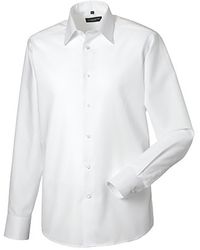 Russell - Collection Long Sleeve Easy Care Tailored Oxford Shirt - Lyst
