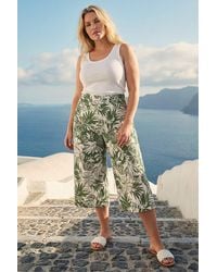 Roman - Curve Floral Print Culottes - Lyst