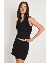 Boohoo - Bengaline Wrap Skort - Lyst