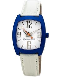 Chronotech - White Leather Watch - Lyst