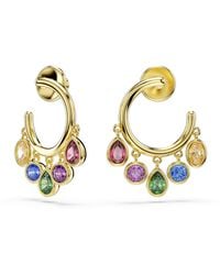 Swarovski - 'Imber Organic' Plated Metal Hoop Earrings - Lyst
