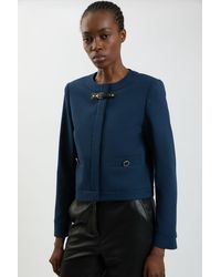 Karen Millen - Trim Contrast Tailored Jacket - Lyst