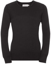 Russell - Collection Ladies/ V-Neck Knitted Pullover Sweatshirt Marl) - Lyst