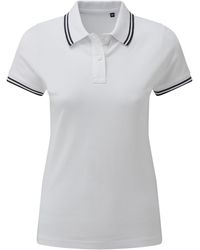 Asquith & Fox - Ladies Classic Fit Tipped Polo - Lyst