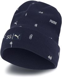 PUMA - X Selena Gomez Beanie All Over Print Logo Hoed 022359 01 - Lyst