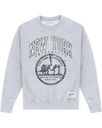Park Fields - New York University Heather Sweatshirt Cotton - Lyst