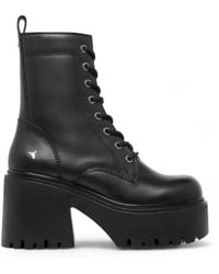 Windsor Smith - Leather Platform Ankle Boots - Lyst