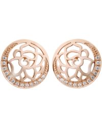 Orphelia - 'blair' Dames 925 Sterling Zilveren Stud Oorbellen - Lyst
